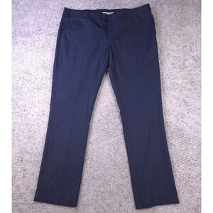 Sero Formals Pants Mens 40 39x32 Smart Fit Check Plaid Navy‎ Trousers Dress EUC